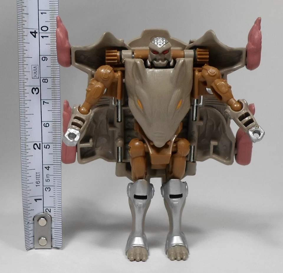 HASBRO VTG 1996 TRANSFORMERS BEAST WARS RATTRAP BASIC CLASS ROBOT 100% COMPLETE - Image 3 of 4