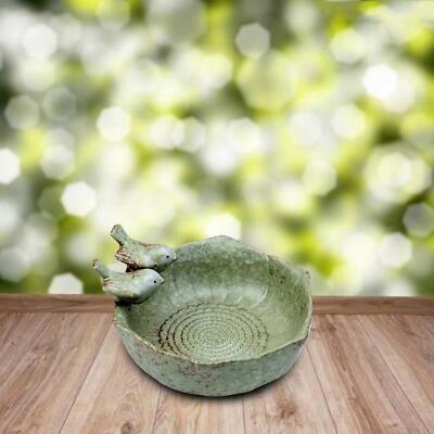 Keramik Vogeltränke Gartendeko kreativer Obstteller Outdoor Deko Ornamente