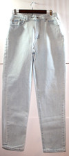 Lee Jeans Light Wash Denim High Rise Vintage 80s 90s USA MADE Womens 14
