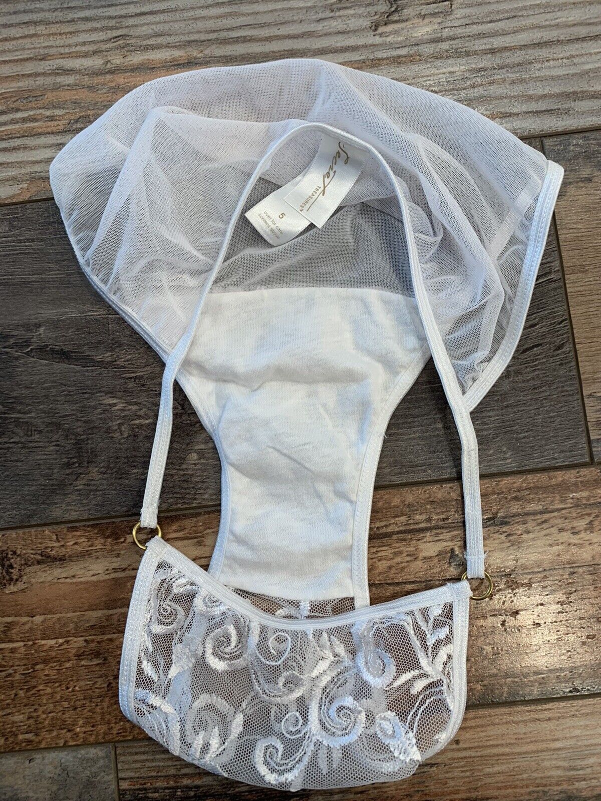 Vintage Panties Underwear White Floral lace Embro… - image 10