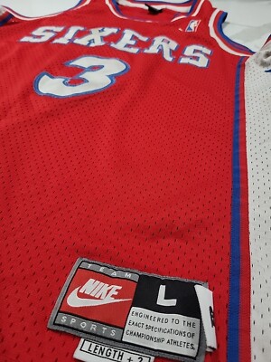 Vintage Nike Philadelphia 76ers Allen Iverson Sewn Unisex Jersey