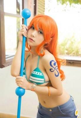 NEW ONE PIECE Nami Cosplay Costume Sexy Top Halloween Outfit | eBay