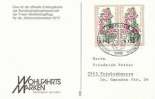 BERLIN 1975 Offizielle Erststagskarte der Weihnachtsmarken gel. mit ESST, selten