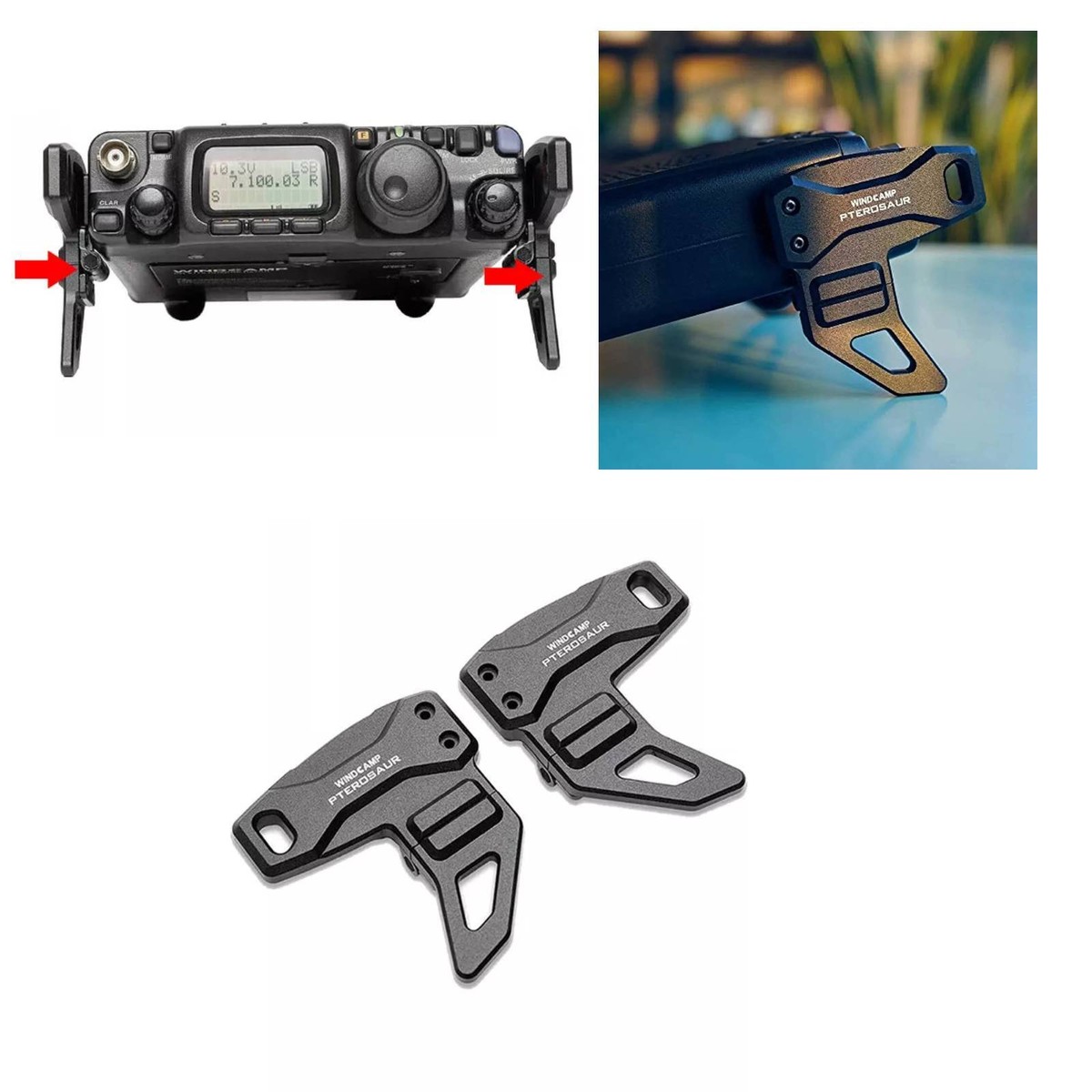 Folding Bracket For Yaesu FT-818/817 Radios - Compact & Durable