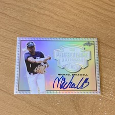 2020 Leaf Perfect Game National Showcase Autographs Silver Michael Braswell /15