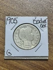 1905 P Barber Silver Quarter G+ Good Condition U.S. 25c Type Coin (Raw5036)