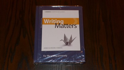 Writing Matters: For Marquette University - By Rebecca Moore Howard - Hardcover