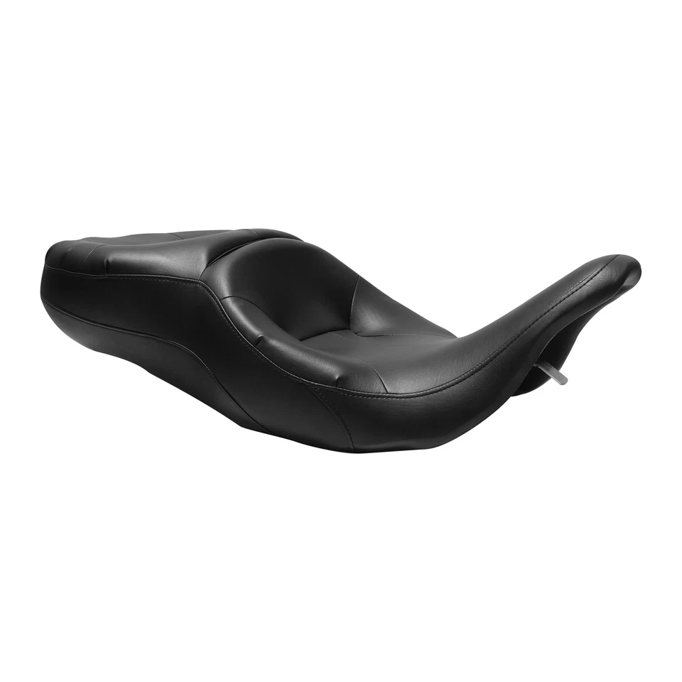 Asiento de conductor pasajero negro apto para Harley Touring Electra Glide Classic 97-2007 Foto 3 de 4