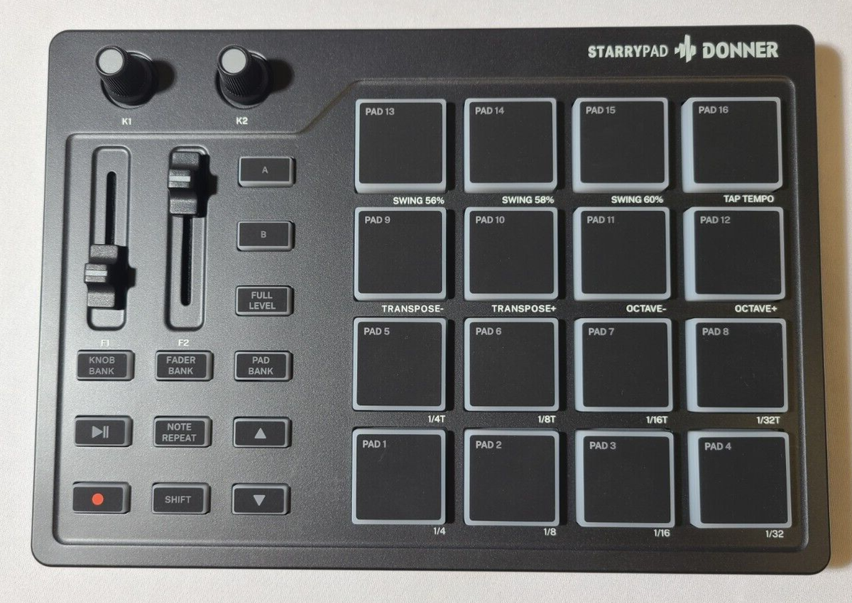 DONNER STARRYPAD DPD-16 ドラムパッドの出品です。 Donner STARRYPAD