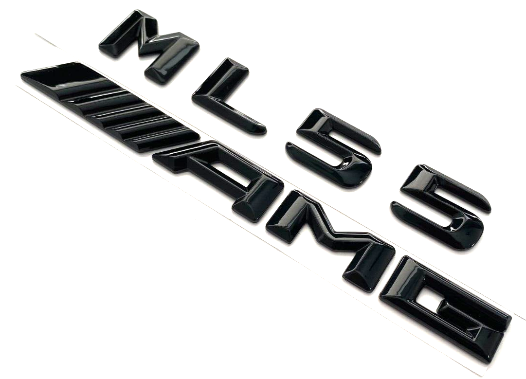 Black ML55+AMG Trunk Emblem Badge for Mercedes ML550