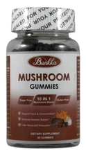 Balance Mushroom 10 Mushroom Blend with Lions Mane Reishi Chaga 1200mg 60 Gummie