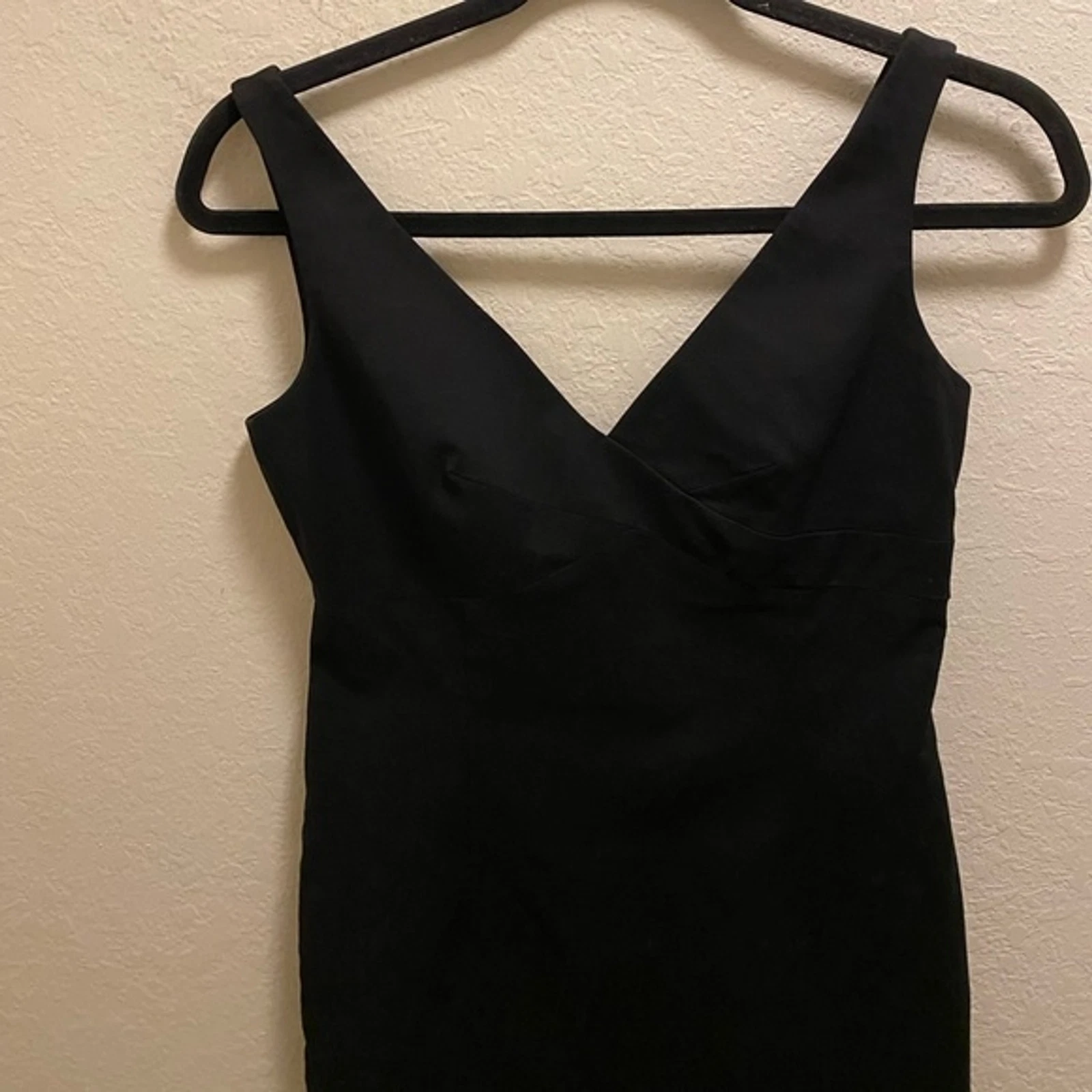 VETEMENTS Abito nero senza maniche Lavandry By Shelli Segal collo a V taglia 2