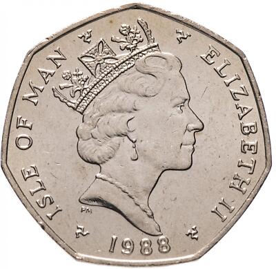 Manx Coin Isle of Man 20 Pence | Elizabeth II | Combine Harvester