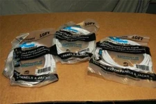 Cat5e Patch Cable Network Modem Internet Wire Ethernet 10ft - White - LOT OF 3 -