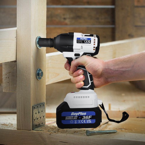 High Torque Powerful Cordless Impact Wrench Car Tire Lug Nut Removal