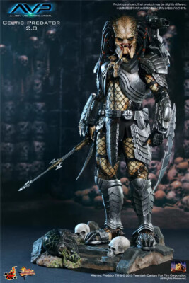 Hot Toys MMS221 NEW - Alien vs Predator AVP Celtic Predator 2.0 Gift STOCK