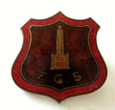 VINTAGE F G S UNBEKANNT EMAILLE ANSTECKABZEICHEN