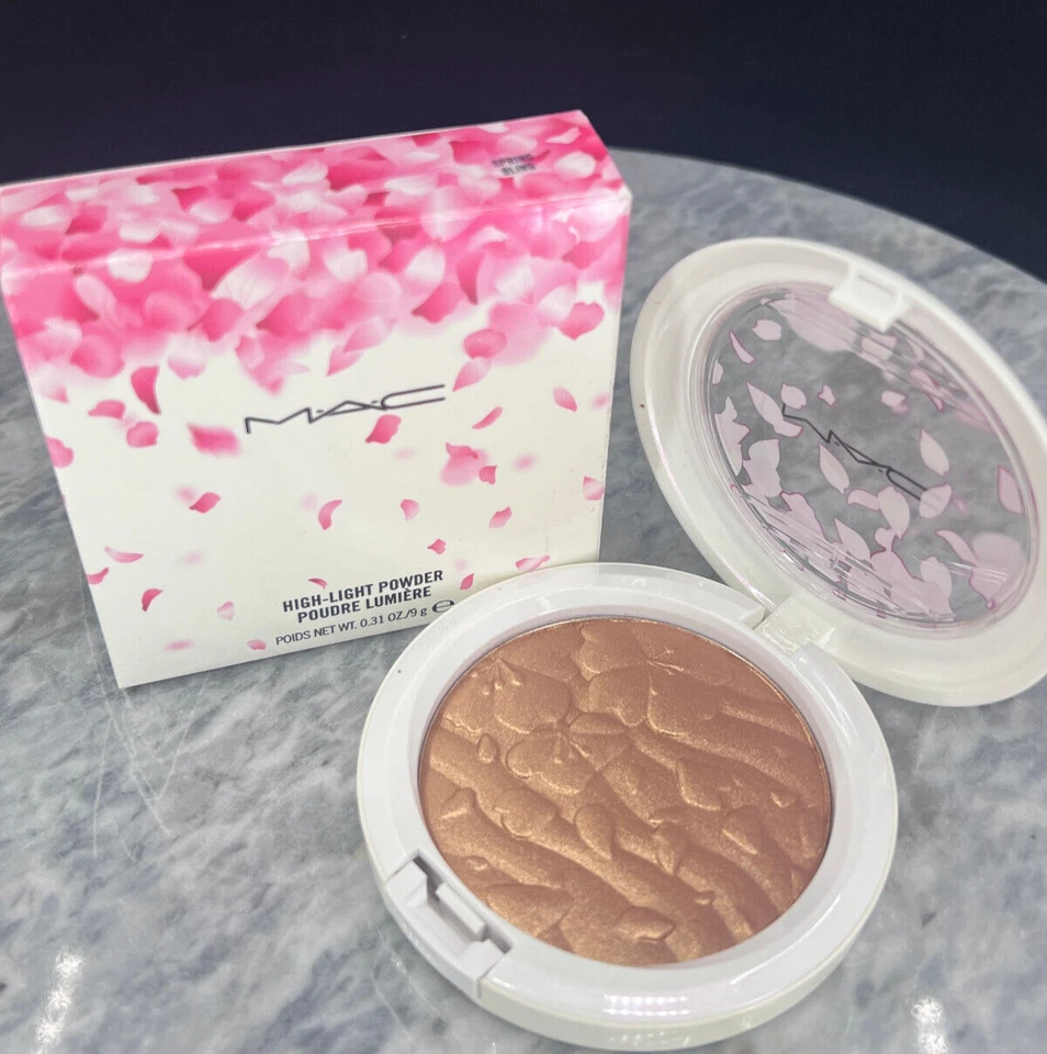 MAC Highlight Powder Mineralize Skinfinish Highlighter Bronzer SPRING BLING NIB - Image 4 of 4