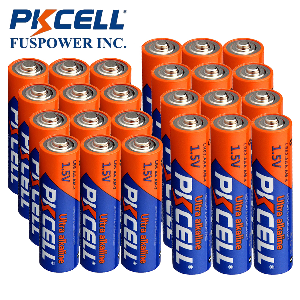 AA & AAA Batteries 1.5V 12pcs LR03 & 12pcs LR6 Alkaline For Graphics Calculator-image