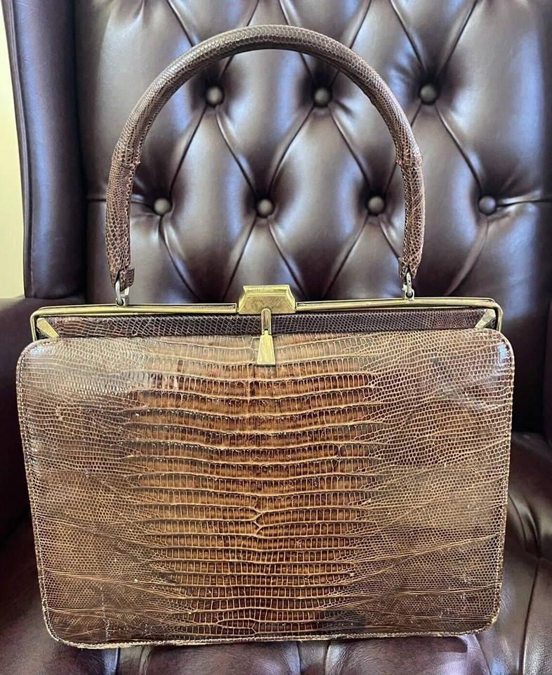 BOLSO DE MANO/CARTERA VINTAGE BELLESTONE ASA SUPERIOR INTERIOR ROSA CUERO ELEGANTE! BÉLGICA Foto 2 de 4