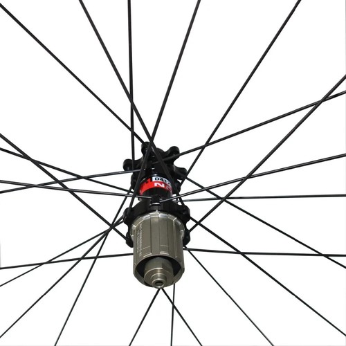 700C Disc Brake Cyclocross Bike Carbon Wheelset U Shape Thru Axle QR Hub - Picture 13 of 16
