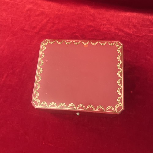 Cartier Watch Box Case Authentic Empty Red With White Interior eBay