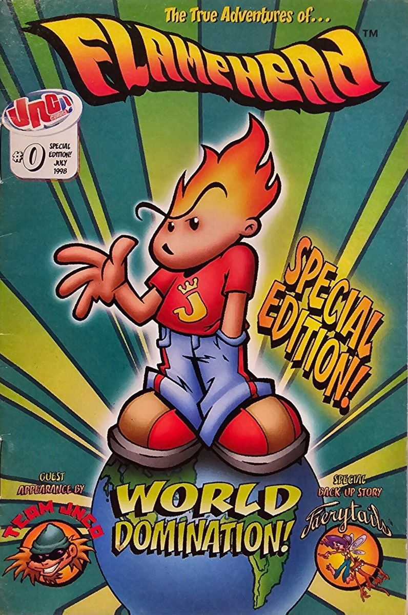 The True Adventures of Flamehead #0 (UNC!, 1998) One-Shot mini