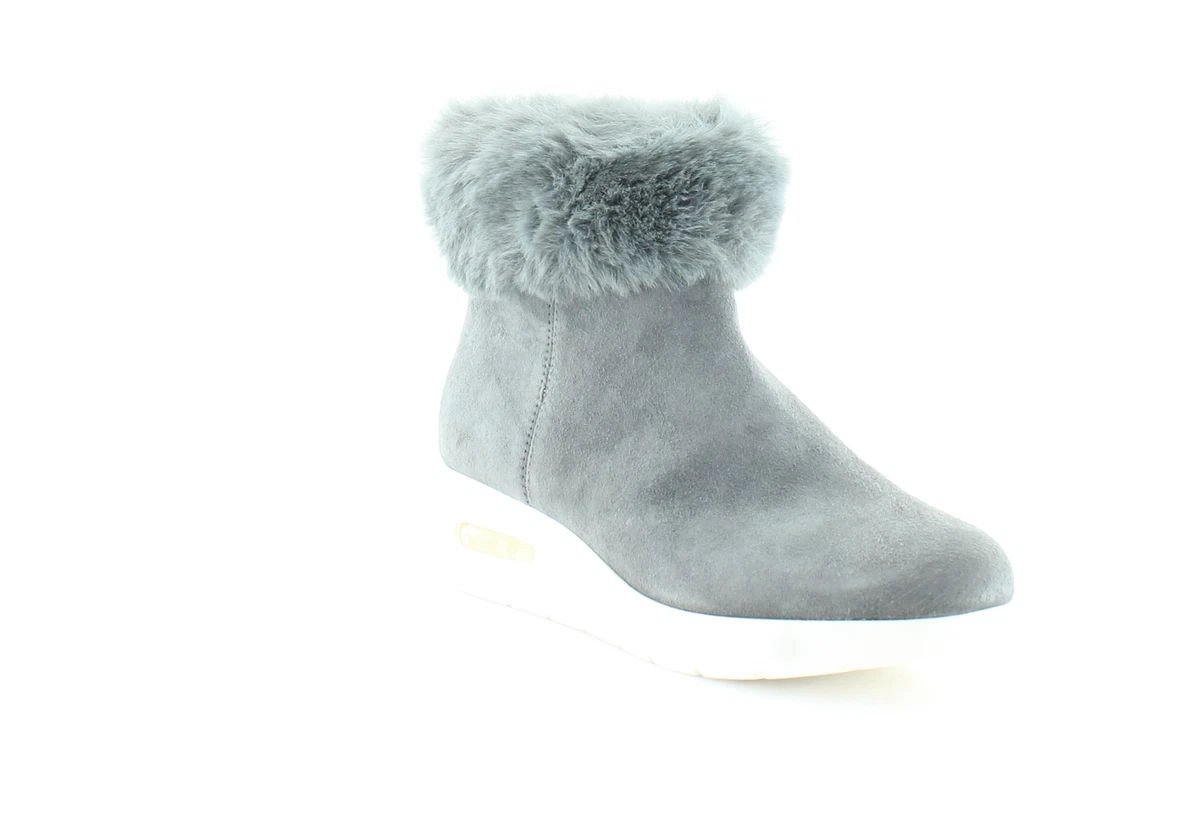 DKNY Aron Wedge Bootie Women s Boots Dk Gray eBay