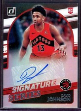 DAVID JOHNSON ~ 2021-22 Donruss Optic Basketball Signature Series #79 AUTO (B73)