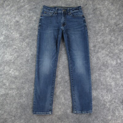 American Eagle Jeans Mens 27x26* Blue Slim Fit Extreme Flex