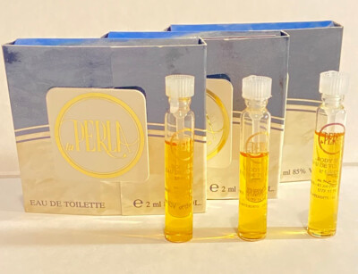 3x La Perla Women Sample 0.07 oz 2 ml Eau de Toilette Dab-On Splash