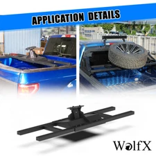 Black Steel Spare Tire Carrier Rack For Dodge Chevrolet Ford Toyota Nissan GMC