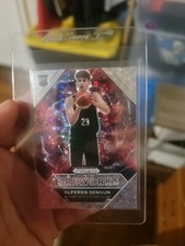 2021-22 Panini Prizm Draft Picks Fireworks Silver Circles #15 Alperen Sengun