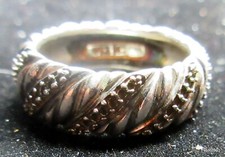 Vintage Size 7 David Yurman Sterling Silver M...