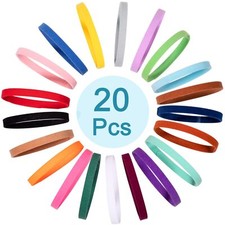 20 Pcs Puppy Collar Soft Adjustable Identification Whelping Collars for Newborn