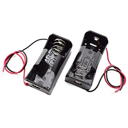 2Pack 1x C Cell Battery Holder 1.5V C Size Battery Case Box with Wire