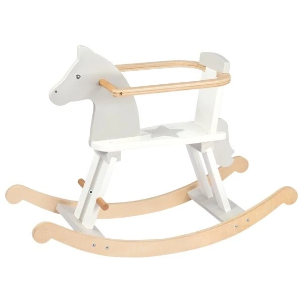 Goki Rocking Horse Wood with Removable Backrest 53933