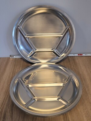 Assiette Militaire Suisse En Inox 18/8 - Plateau Repas De Camping, 9 Pouces