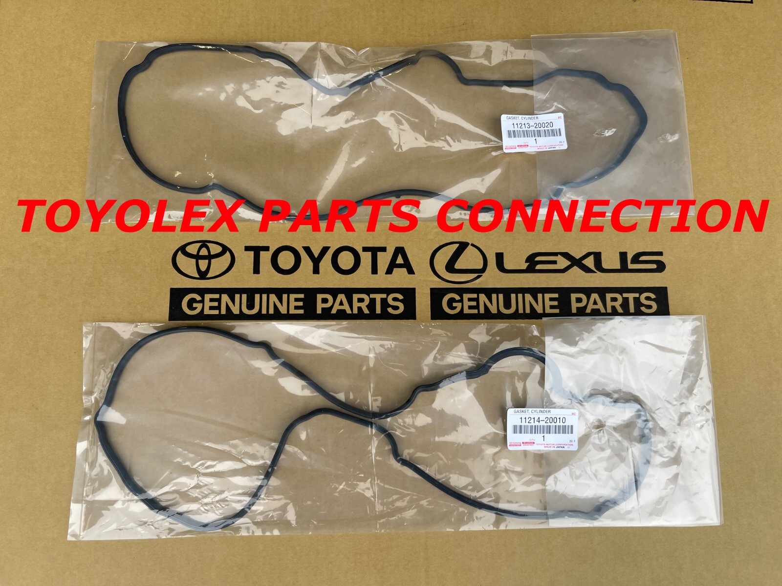 NEW LEXUS TOYOTA FACTORY OEM VALVE COVER GASKETS RH & LH 1121320020