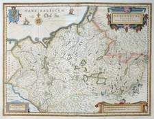 HERZOGTUM MECKLENBURG POMMERN MEKLENBURG DUCATUS LAURENBERG JANSSONIUS 1638