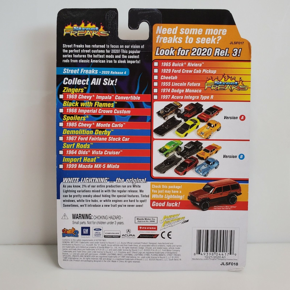 Rare Johnny Lightning Import Heat 1999 Mazda MX-5 Miata White