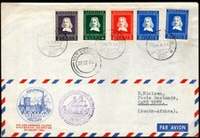 NETHERLANDS Cover VAN RIEBEECK South Africa Cape Town 1952 MC334