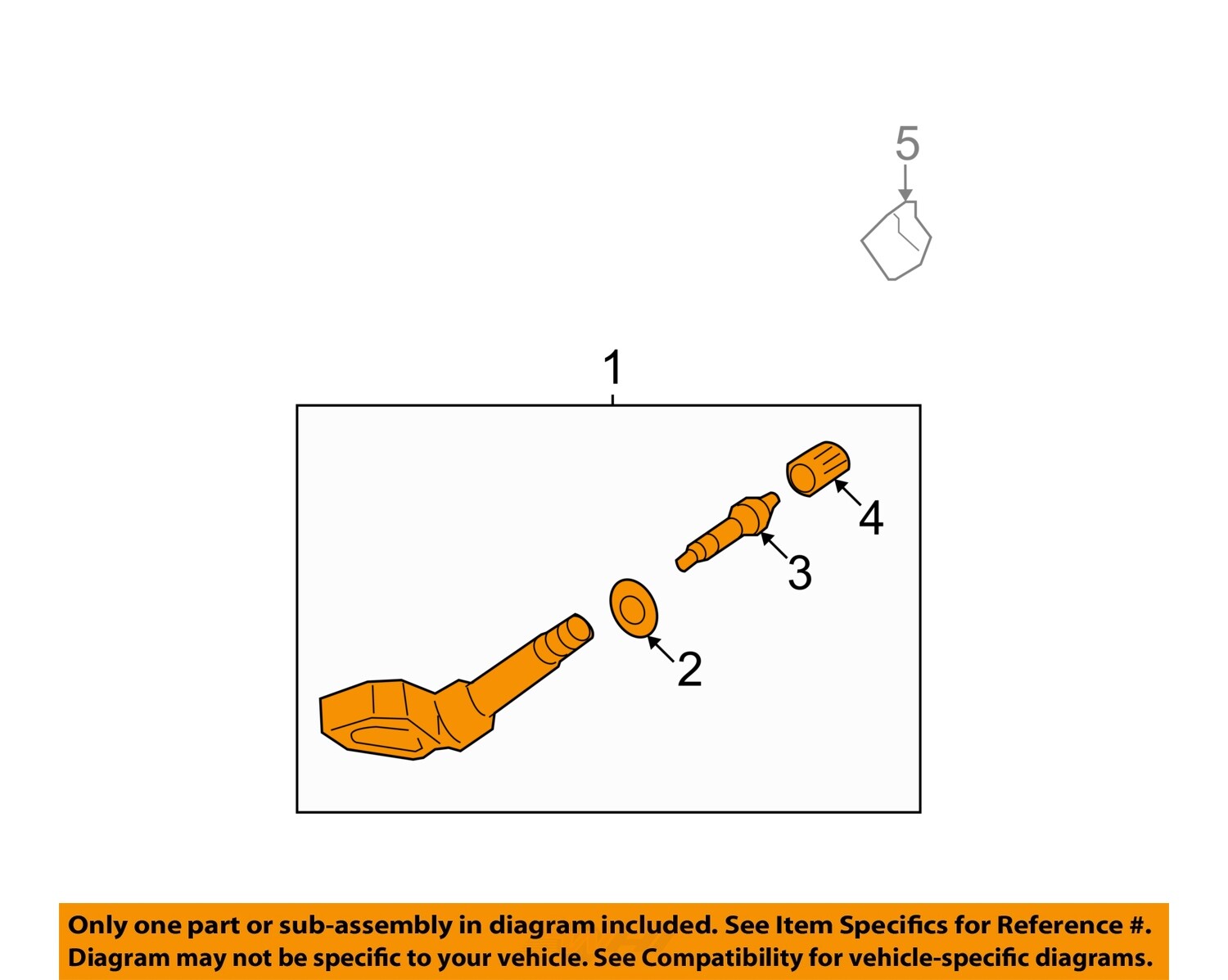 GM OEM TPMS Tire Pressure MonitorTire Sensor 25773946 eBay