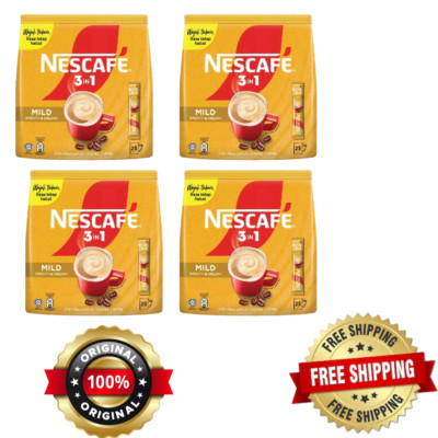 NESCAFE 3 in 1 Blend & Brew Mild Instant Coffee 100 sticks x 4 packs