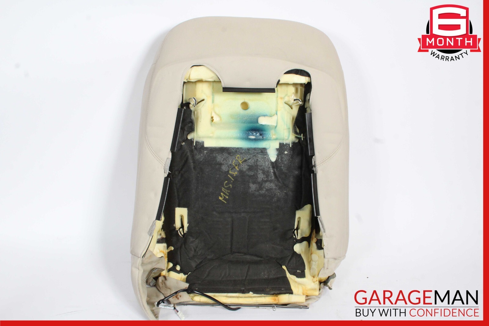 14-17 Maserati Ghibli M157 Front Right Side Top Upper Seat Cushion Cover Gray