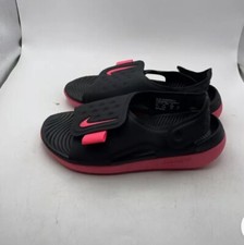 Nike Sunray Adjust 5 Black/Pink Girls Adjustable Sandals AJ9076 002 Size 13c
