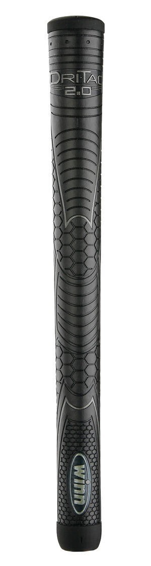 13 Impugnature Medie Winn Dri-Tac 2.0 - Jet Black/Blu - Nuove, Per Mazze Da Golf