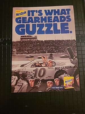 NesQuik Chocolate Milk Print Ad 2000  8x11 Great To Frame 