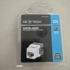 Commercial Electric Category 6 Jack - White New