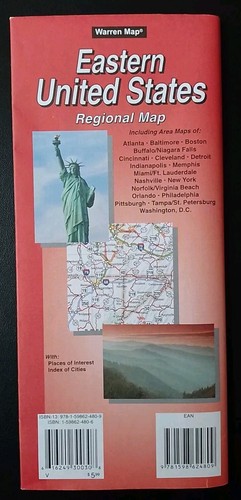 Warren Map: Eastern United States Regional Map (2018). - Picture 2 of 14